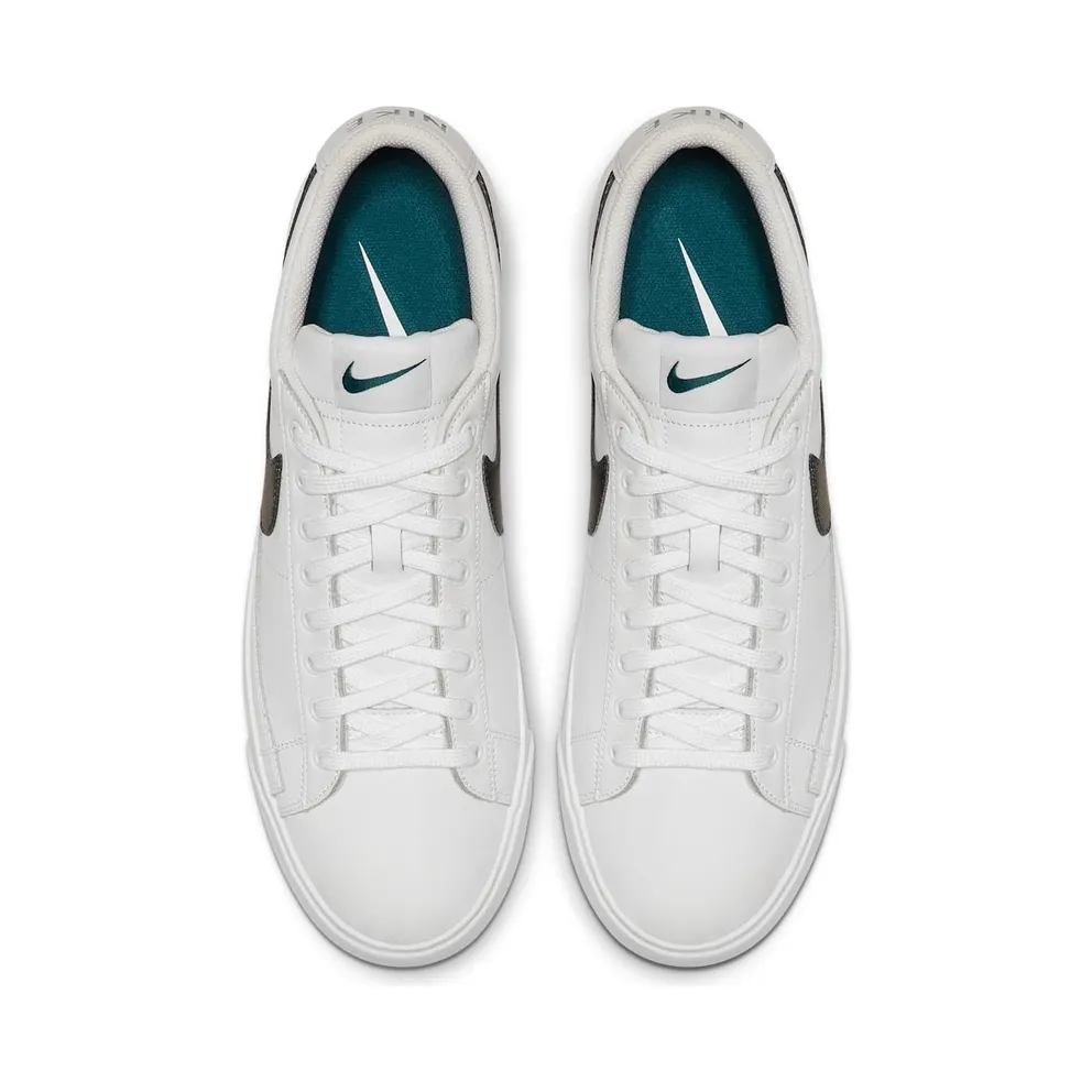 Nike Blazer Low Premium White White Game Royal Teal (BQ7460-102)