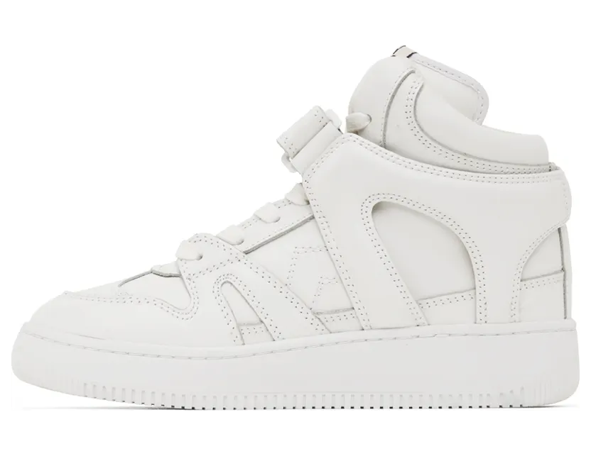 Isabel Marant White Leather Brooklee Sneakers (22PBK0188-22P069S) (3)