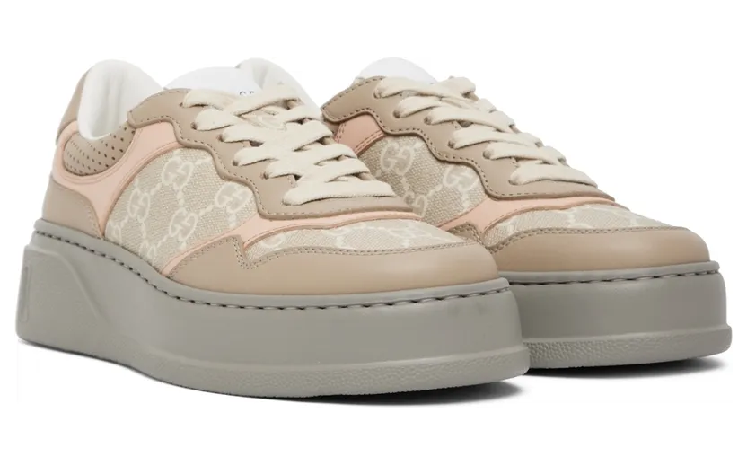 Gucci Taupe GG Sneakers (700775 UPG90) (4)