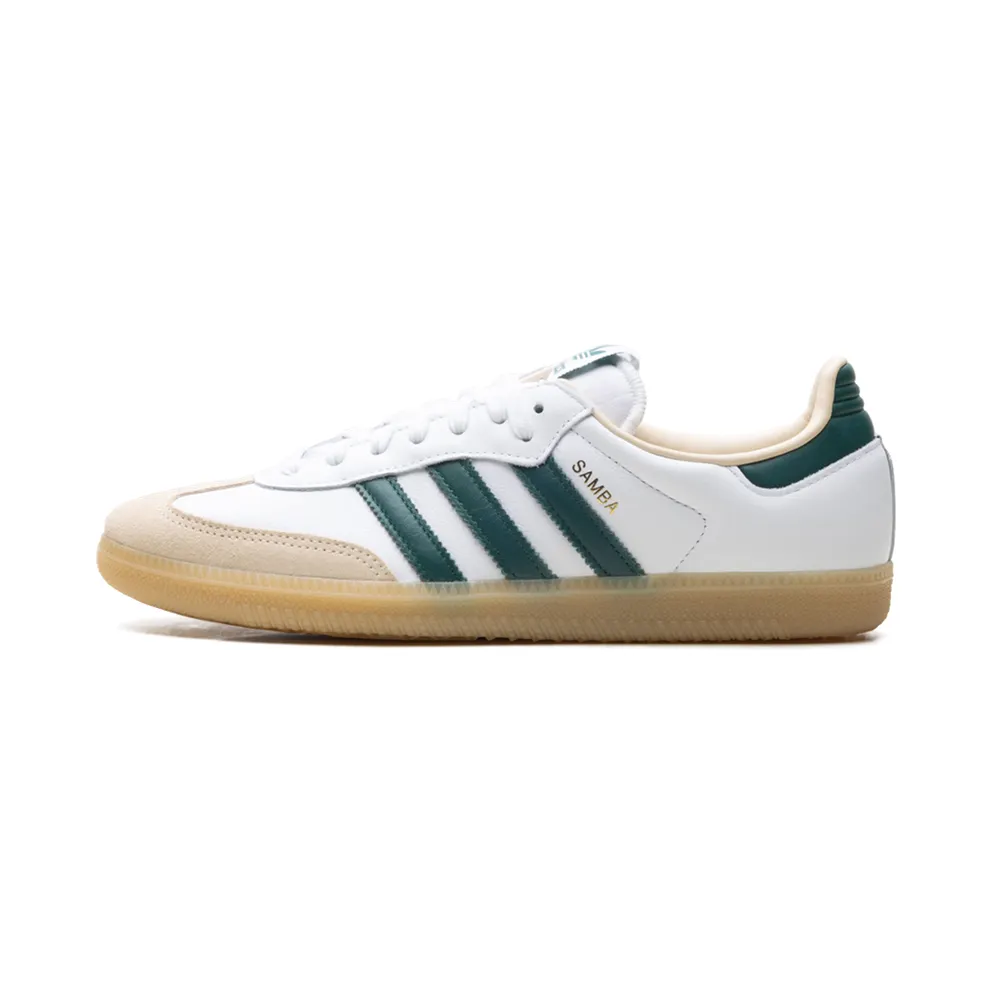 Adidas Samba OG Cloud White / Collegiate Green / Gum (JS3831)