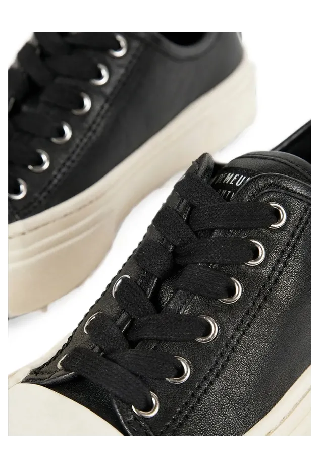 Ann Demeulemeester Grained Calf Leather “Black/Neutrals” (B0014408 LT208 D0092) (4)