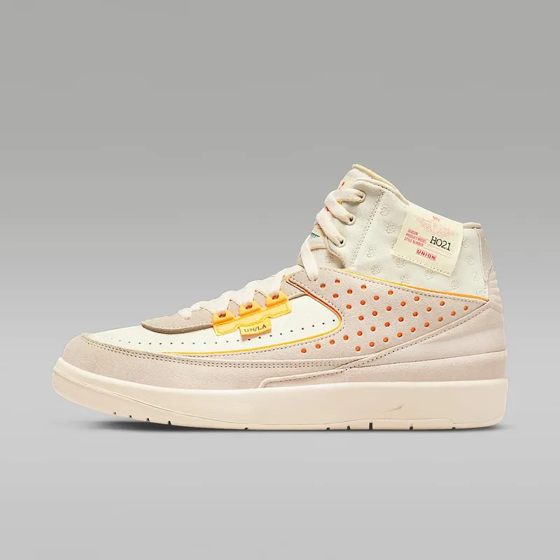 Air Jordan 2 x UNION “Rattan / Beach / Orange Peel / Siren Red” (DN3802-200)