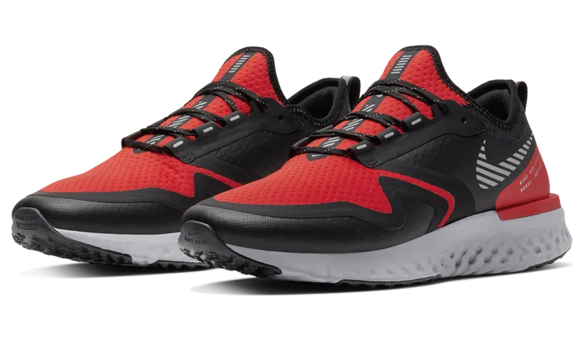 Nike Odyssey React 2 Shield ‘Habanero Red Black’ Habanero Red/Black/Thunder Grey/Metallic Silver (BQ1671-600)