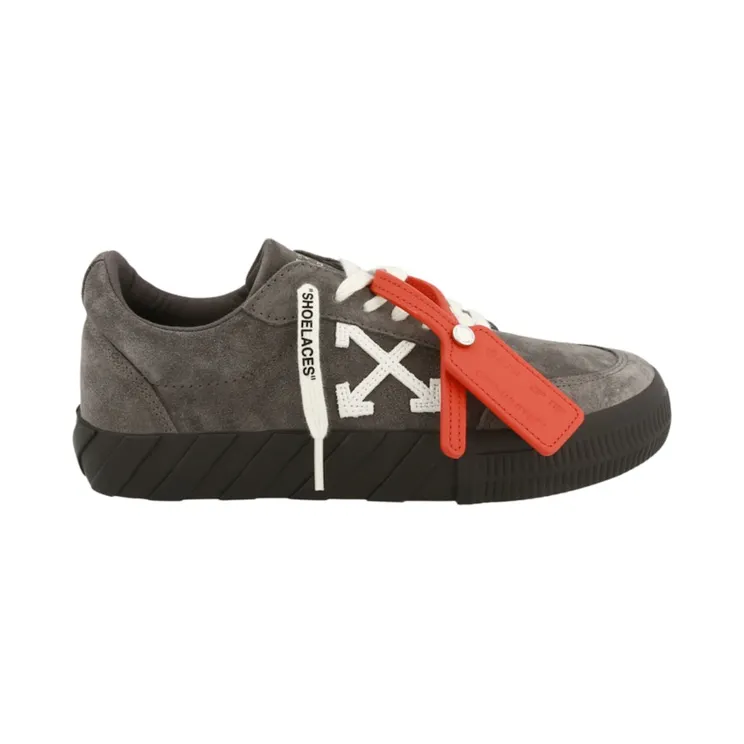 OFF-WHITE Vulc Low Grey Suede (OMIA085F23LEA004701)