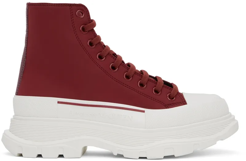 Alexander McQueen Brown Tread Slick High (682417W4RJ4)