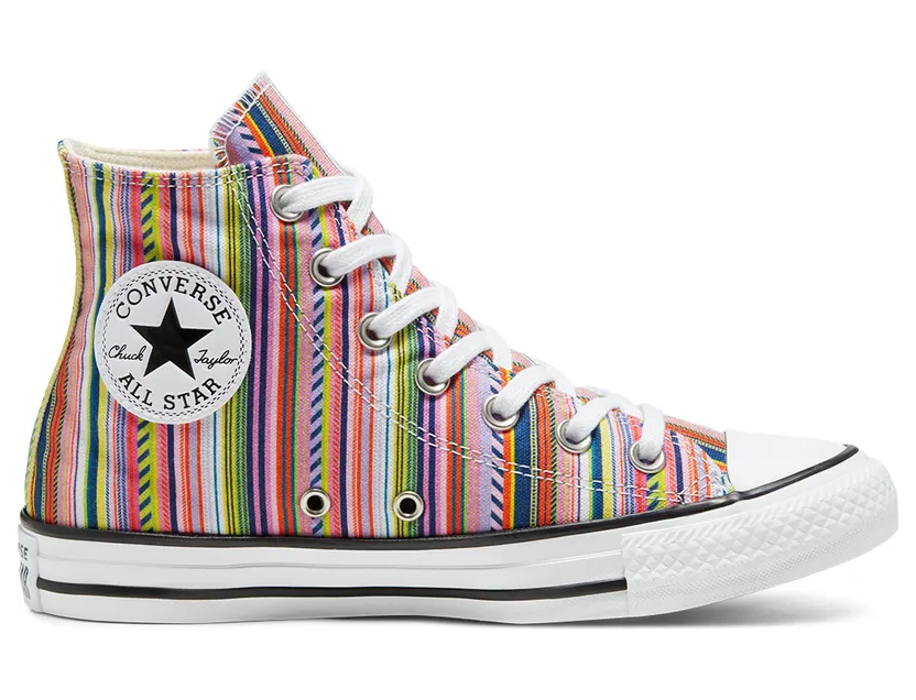 Converse Summer Stripes Chuck Taylor All Star High Top White/multi/black (168279C)