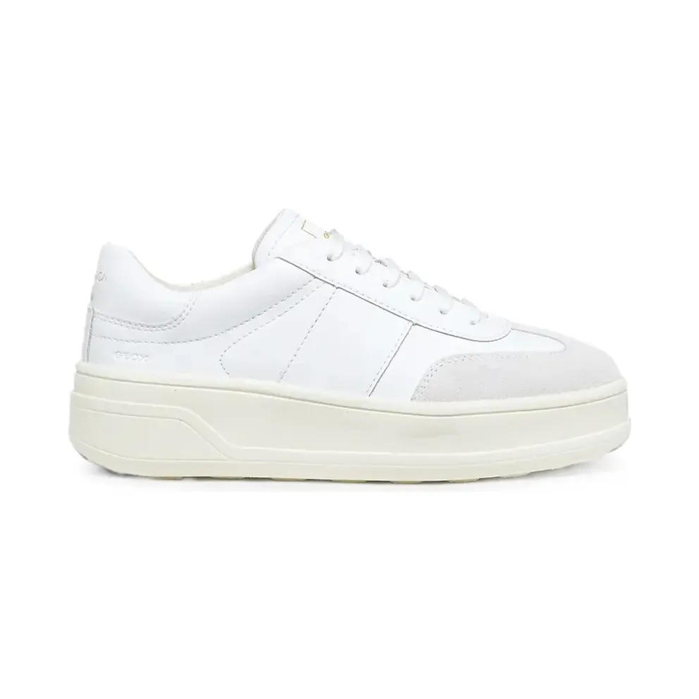 Geox Spherica Ecub-2 with plateauzool – White (D65WVA09B22)