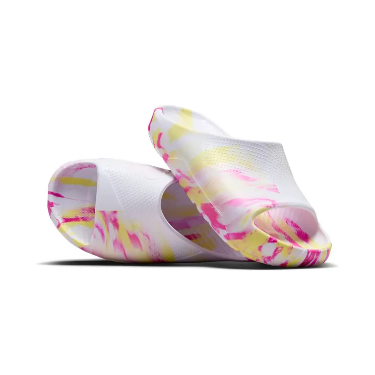 Jordan Post Slide “White / Laser Fuchsia / Light Laser Orange” (FZ3154-156)