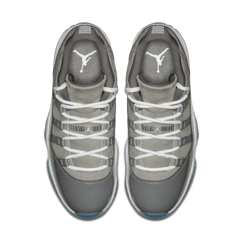 Jordan 11 Retro Low Cool Grey Medium Grey/White-Gunsmoke (528895-003)