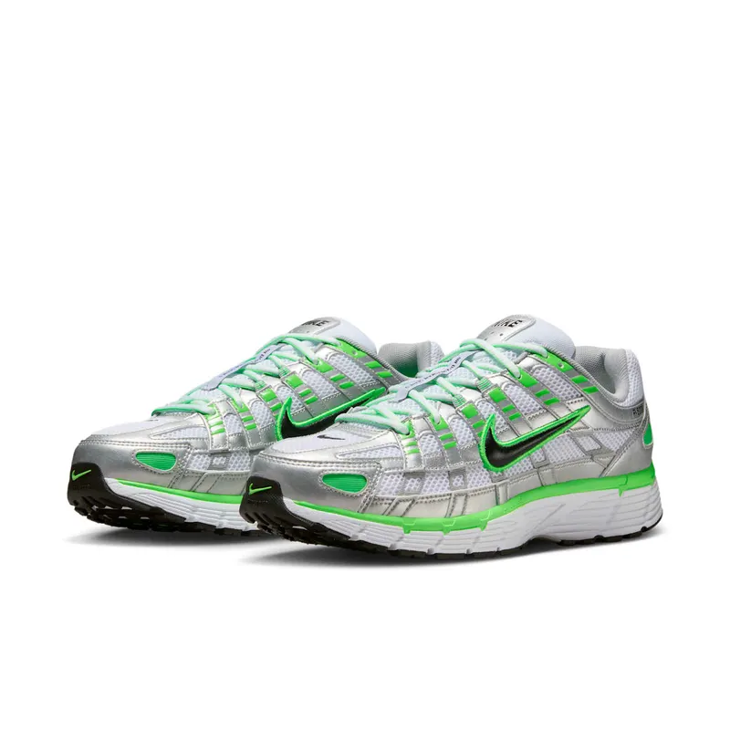 Nike P-6000 SE Metallic Silver White Green Strike (IB2985-001)