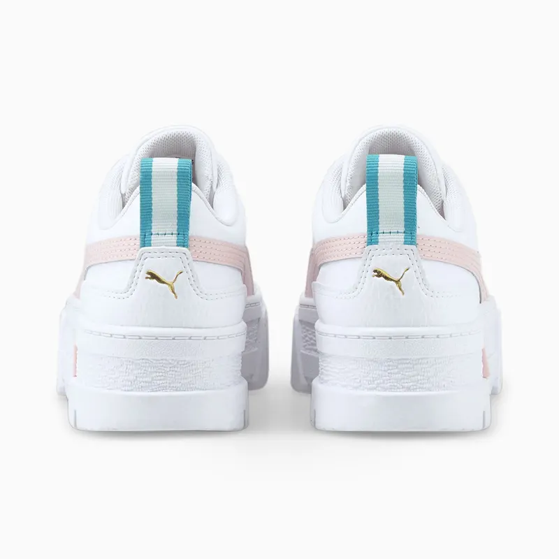 PUMA Mayze Leather Youth White/Chalk Pink (384527-03)