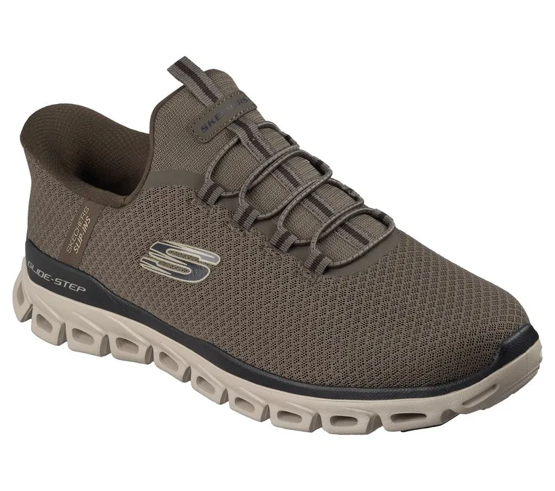 Skechers Slip-ins: Glide-Step – Noxus Sneaker Bruin/Natuurlijk