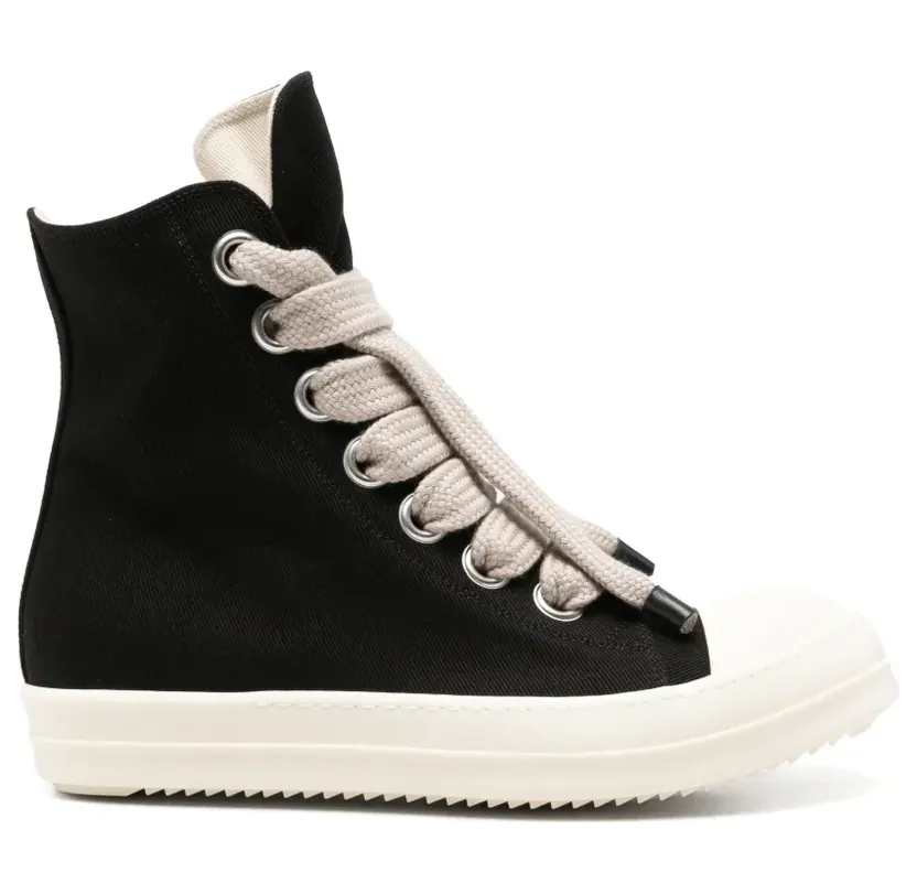 Rick Owens Drkshdw Jumbolace high-top lace-up “Black” (DU02F6818DOW2)