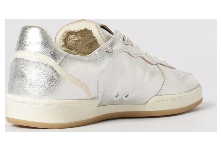 Philippe Model Pgal Laminated Leather Sneakers Silver (PGLDM002) (2)