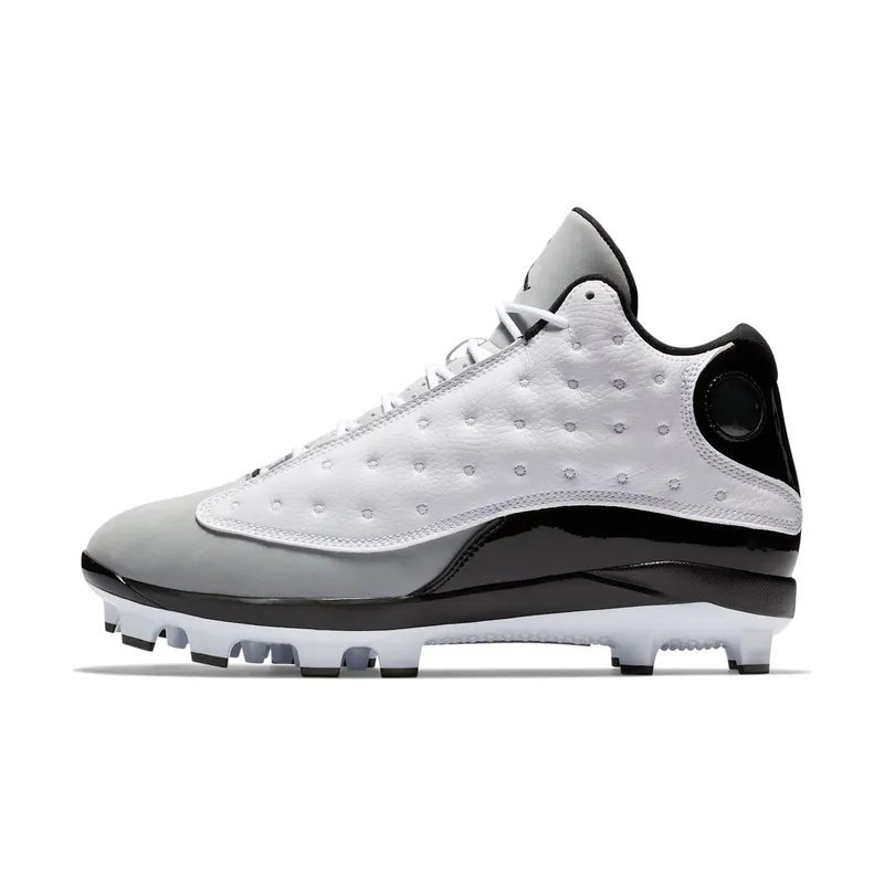 Jordan 13 Retro MCS Cleat Barons White/Black-Wolf Grey-Black (AJ8016-120)