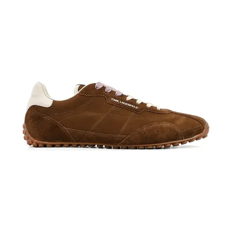 Karl Lagerfeld met suède vlakken en logodetail “Brown” (KL55922L522)
