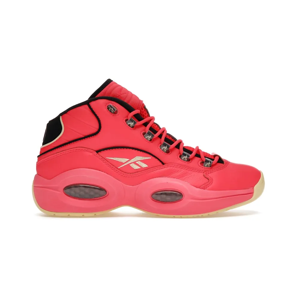 Reebok Hot Ones Question Mid Shoes Neon Cherry / Black / Yellow Filament
