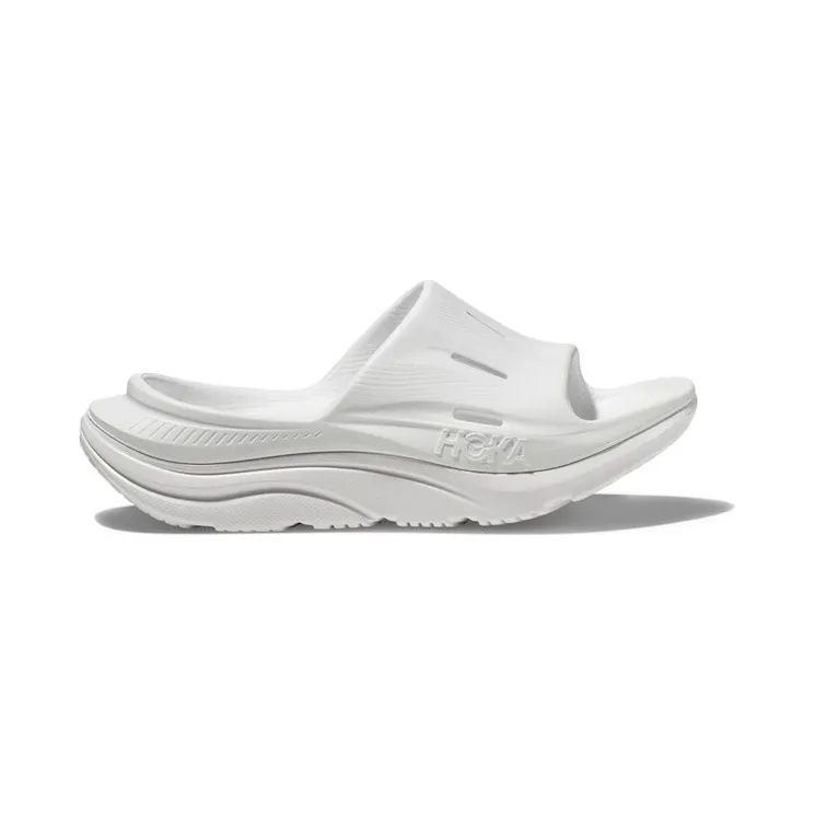 Hoka One Ora Recovery Slide 3 White (1135061-WWH)