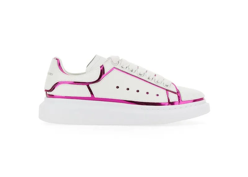 Alexander McQueen Oversized White Printer Pink Trim (708750WICGG9993)