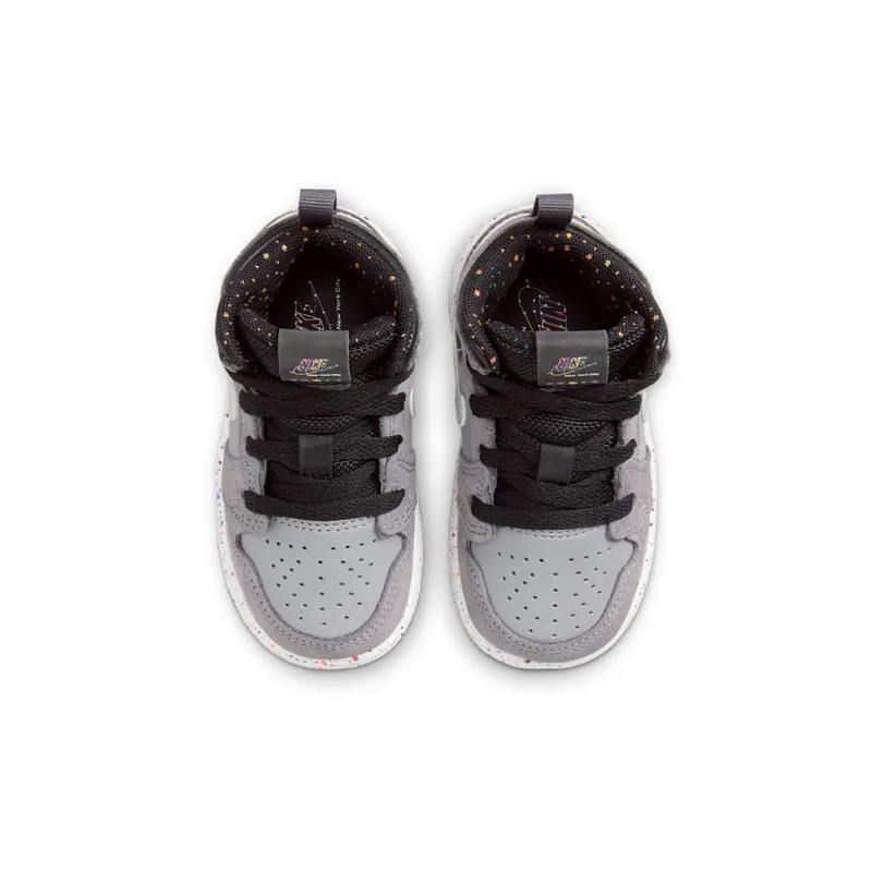 Air Jordan One Mid Gunsmoke / Matte Silver / Black (FZ1208-001)