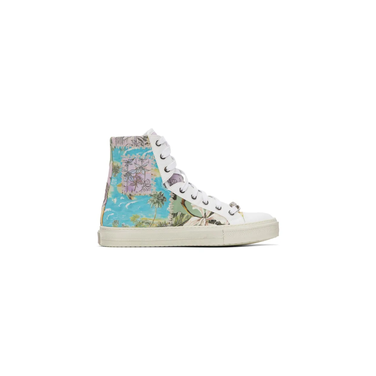Amiri Multicolor Hawaiian Reconstructed Sunset High-Top Sneakers (F0F22147CO)