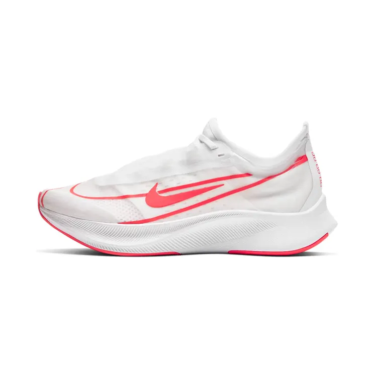 Nike Zoom Fly 3 White (W) “White / Metallic Summit White / Laser Crimson” (AT8241-101)