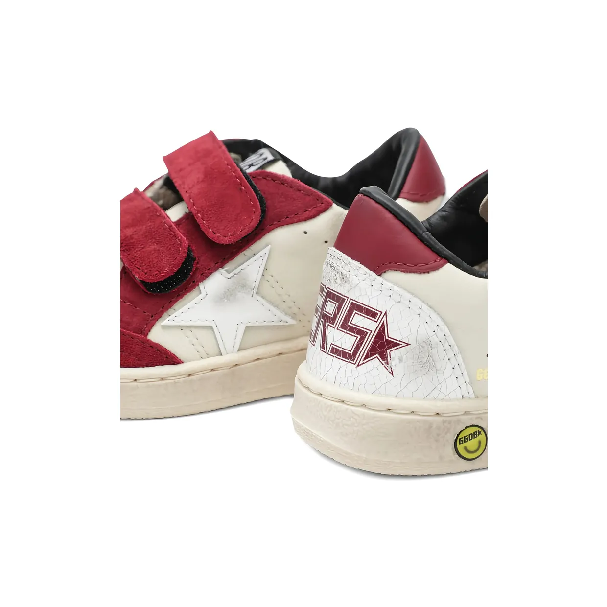 Golden Goose Ball Star Young Star-appliqué “Neutrals/Red” (GYF00501 F008054 12381) (2)