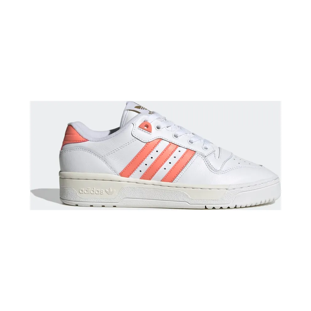 adidas Rivalry Low Schuh Cloud White / Coral Fusion / Gold Metallic (GW2184)