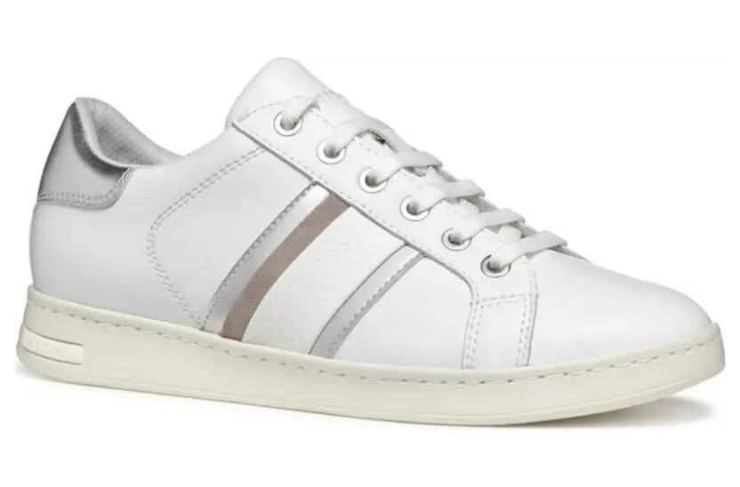 Geox Sneakers met leren vlakken – Wit (D361BE085BN)