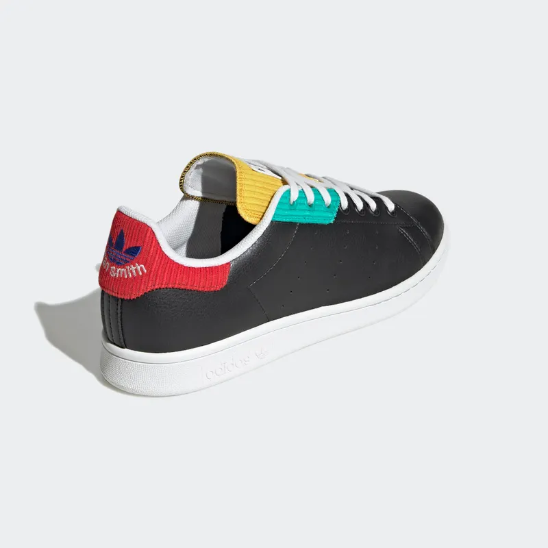 adidas Stan Smith Core Black / Crystal White / Royal Blue (H00328)