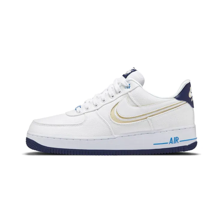 Nike Air Force 1 Low White Canvas Navy Sole (DB3541-100)