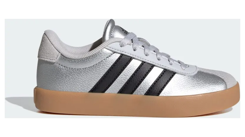 Adidas VL Court 3.0 Silver Metallic / Core Black / Light Solid Grey (IH3945)