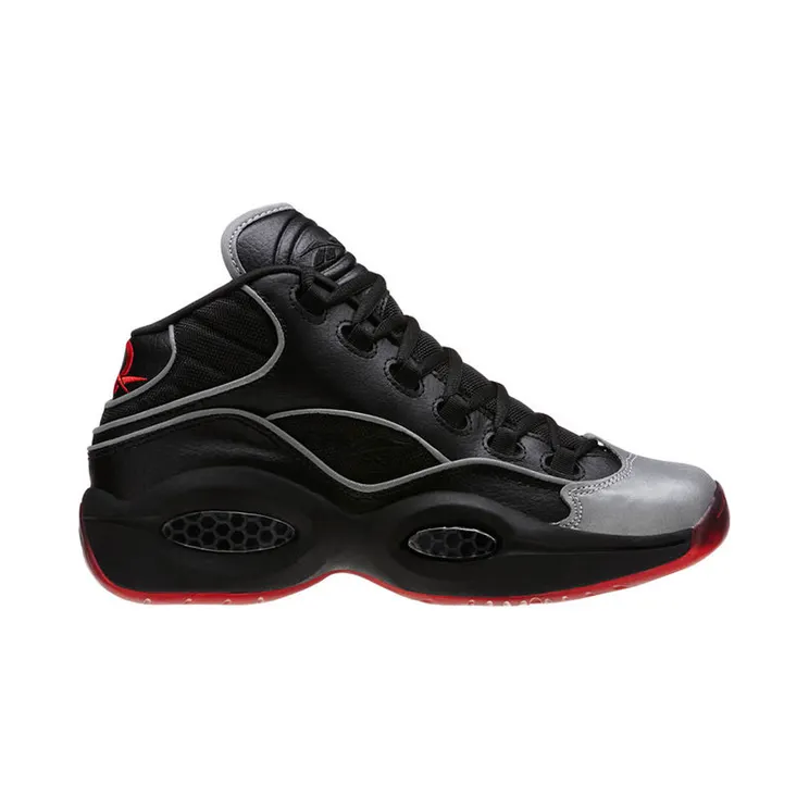 Reebok Question Mid Jadakiss (GS) Black/Silver-Red (Other Brands Reebok)