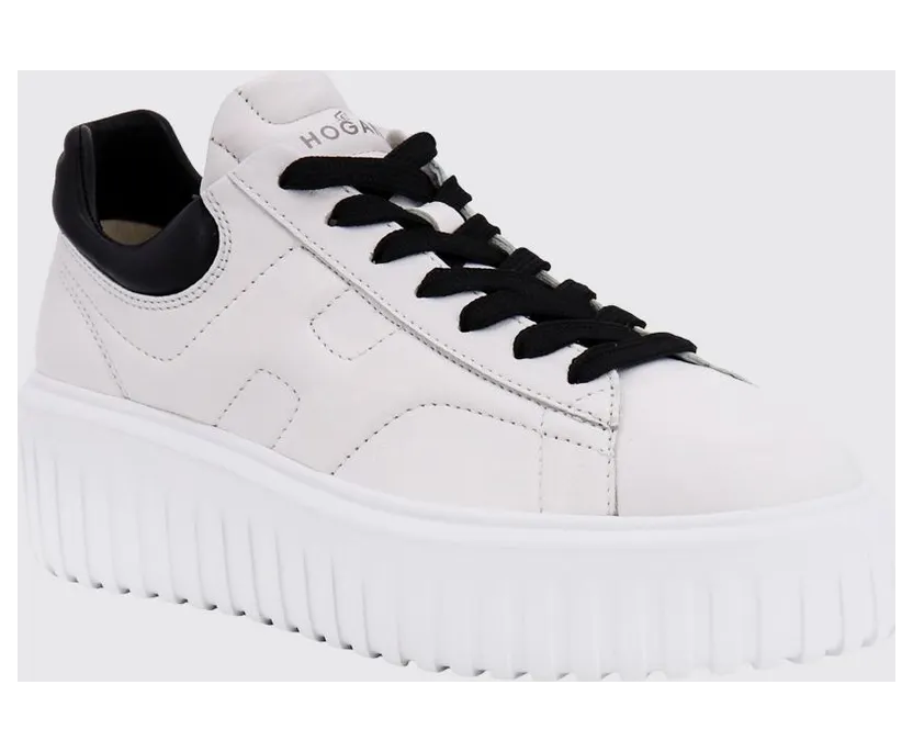 Hogan H-Stripes Nappa Leather Sneakers White (HXW6450FC60LE900001)