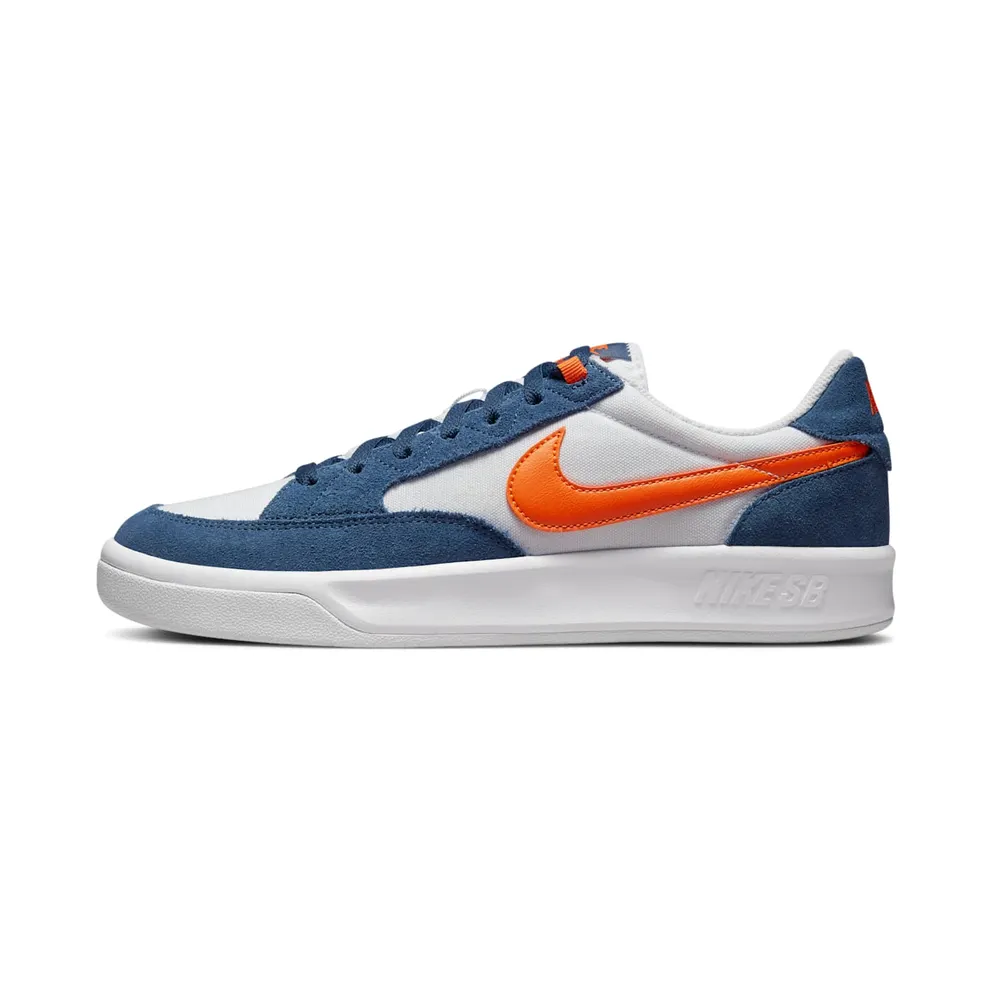 Nike SB Adversary Premium White Navy Safety Orange (CW7456-402)