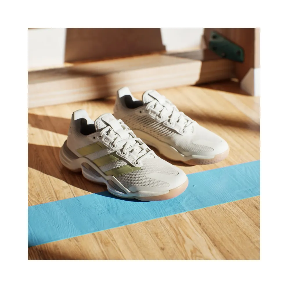 Adidas Stabil 16 Indoor Off White / Gold Metallic / Crystal Sand (JP9764)
