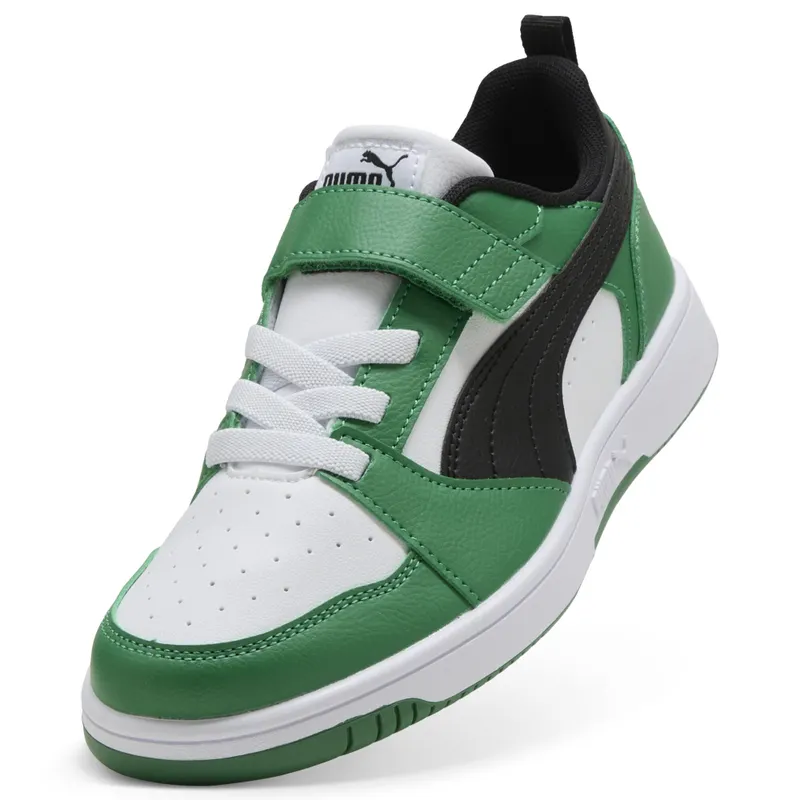 Puma Rebound V6 Lo “Puma White / Puma Black / Archive Green” (397419_05)