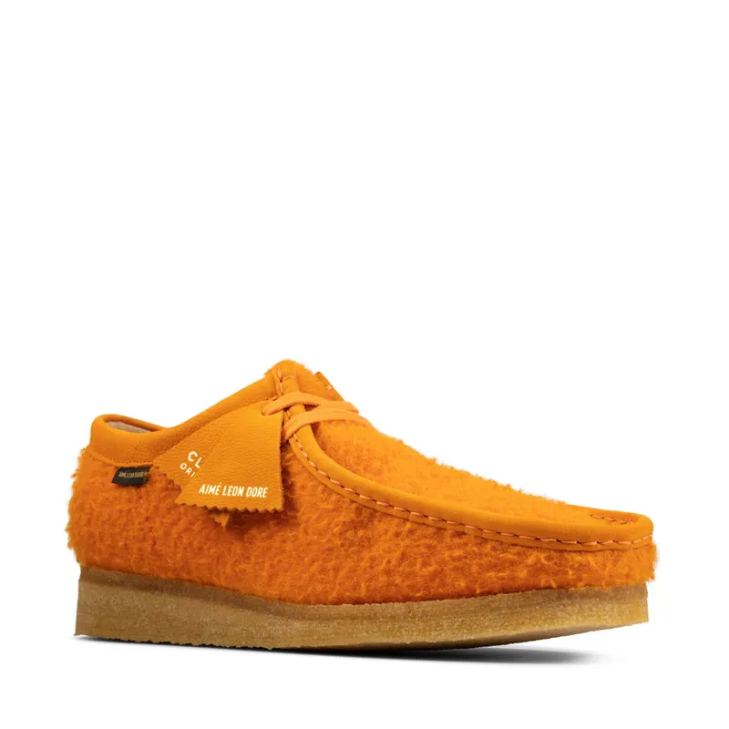 Clarks Aime Leon Dore Wallabe Orange Casentino Wool (2020) (26160879)