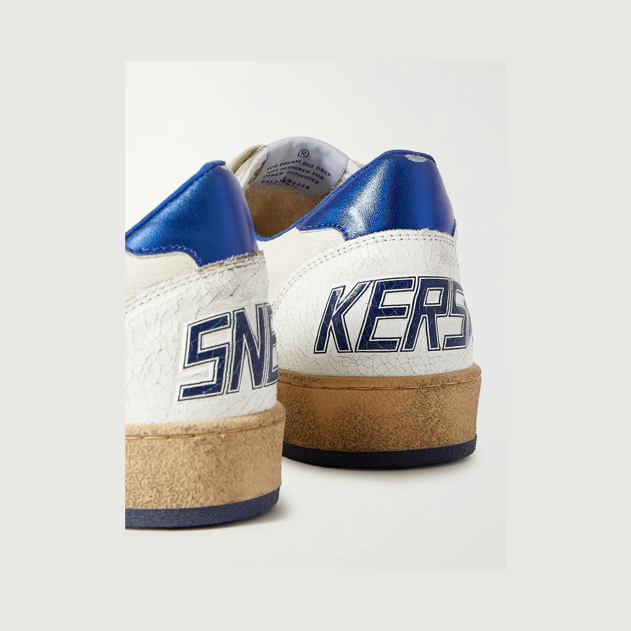Golden Goose Ball Star Distressed Leather Sneakers White (GMF00117.F002198) (5)