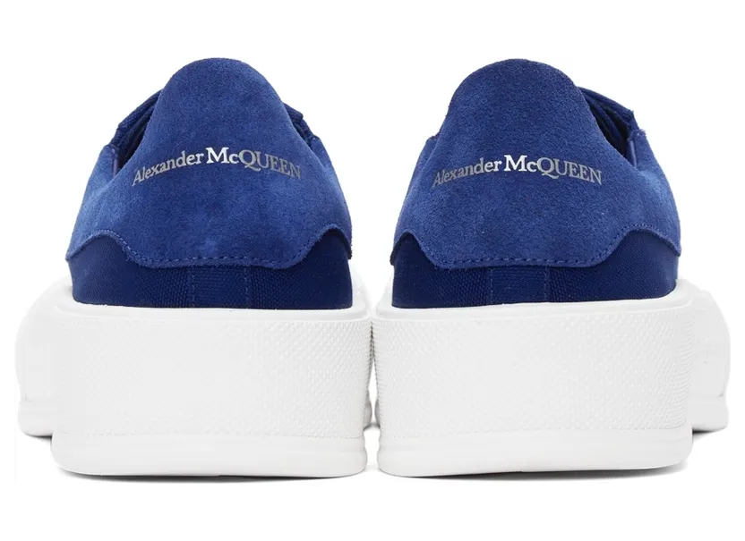Alexander McQueen Khaki Deck Lace-Up Plimsoll Sneakers (654594W4PQ1) (4)