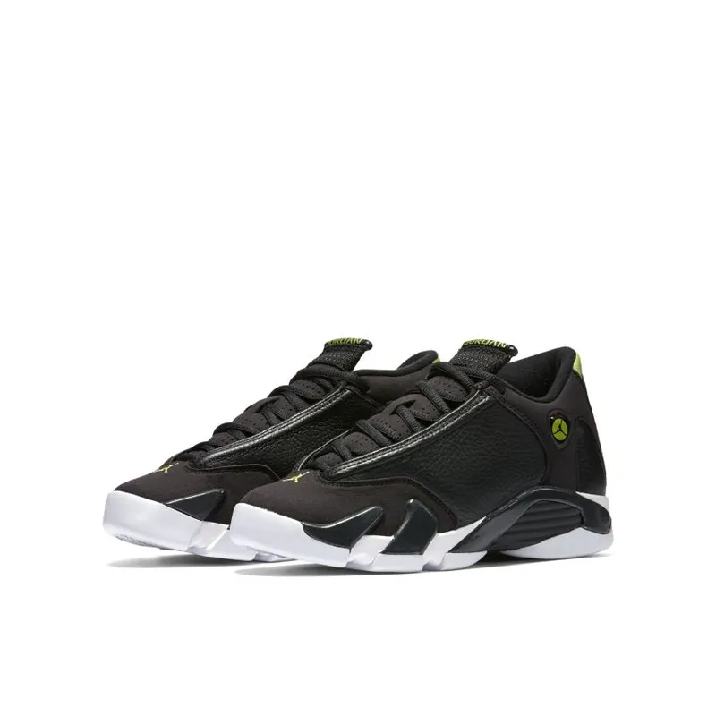 Jordan 14 Retro Indiglo 2016 (GS) Black/White-Indiglo (487524-005)