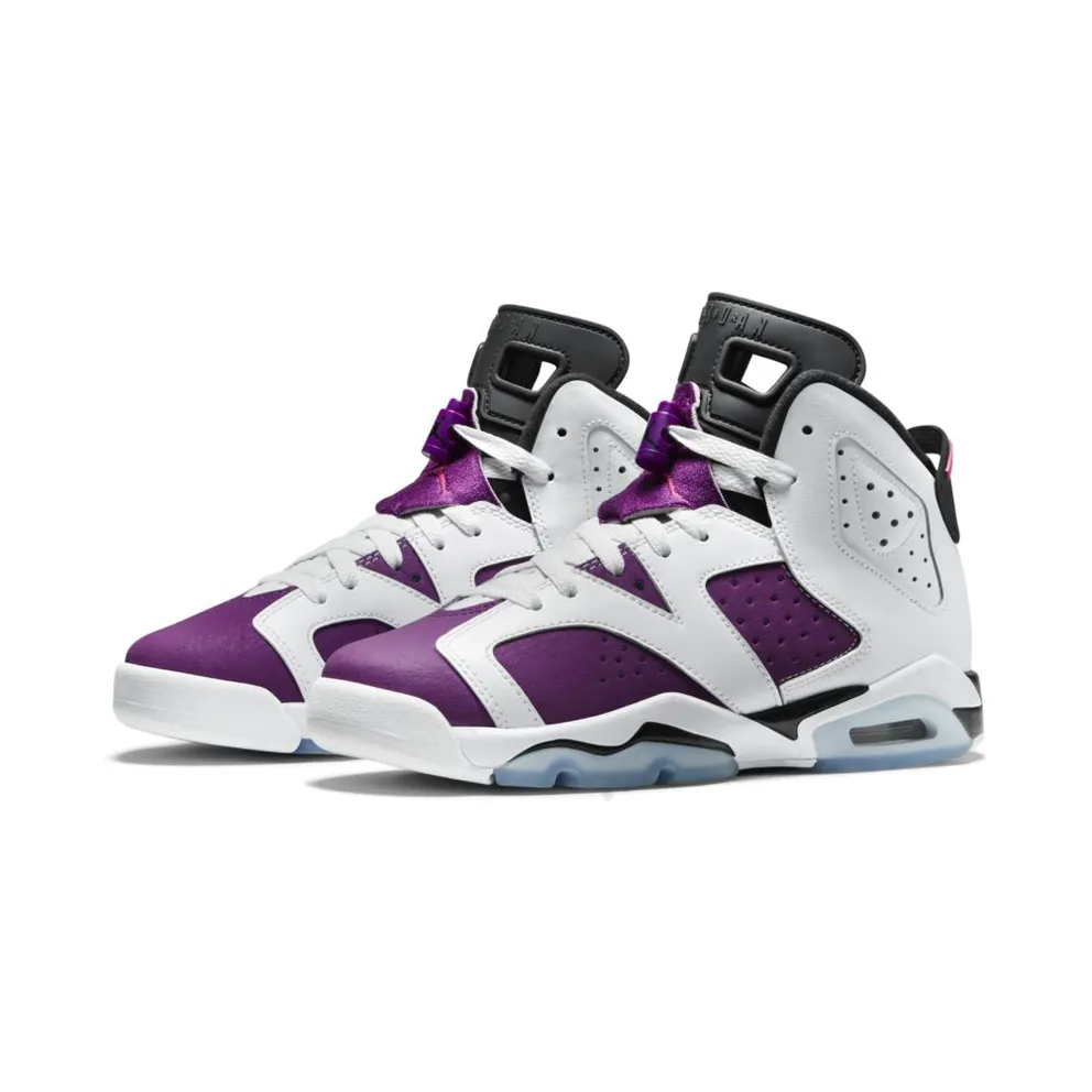 Jordan 6 Retro Grape (GS) White/Vivid Pink-Bright Grp-Black (543390-127)