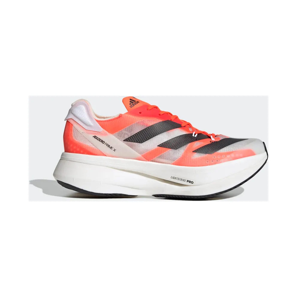 adidas Adizero Prime X Laufschuh Cloud White / Carbon / Solar Red (G54976)