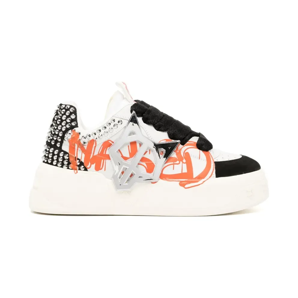 NAKED WOLFE Kosa Graffiti low-top – White