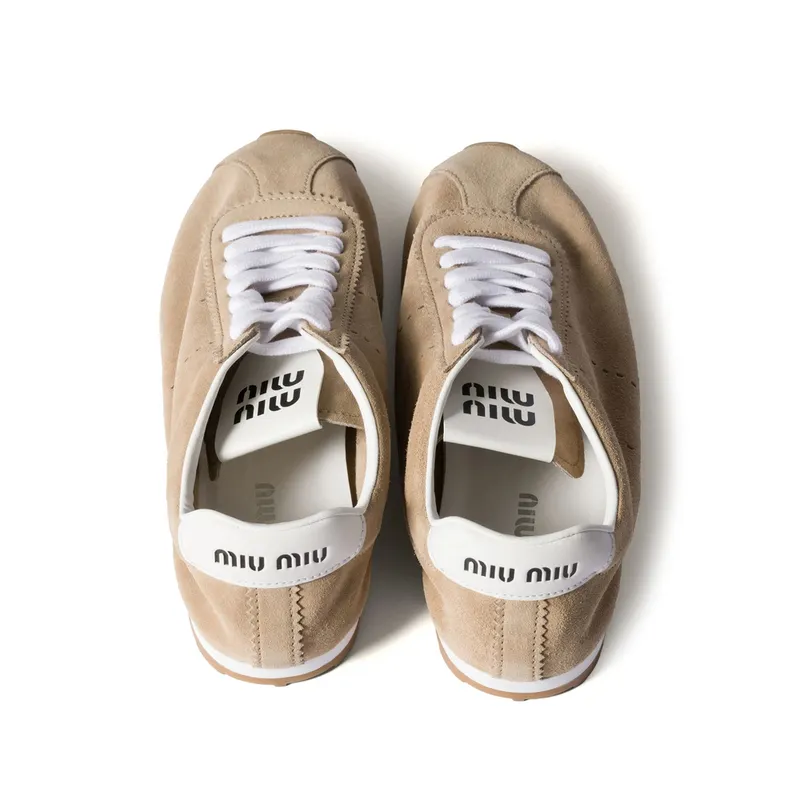Miu Miu Plume Suede “Neutrals” (5E114E F 005 054 F0F24)