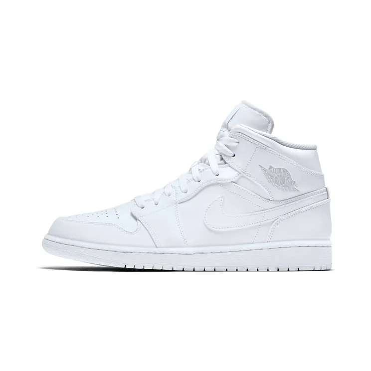 Air Jordan 1 Mid “White / Pure Platinum” (554724-104)