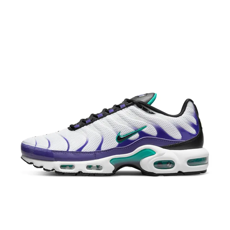 Nike TN Air Max Plus Grape – “White / Black / Grape Ice / New Emerald” (DM0032-100)