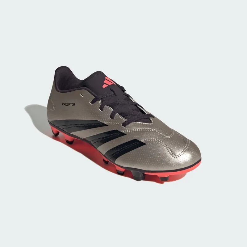 adidas Predator Club Multi-Ground Platinum Metallic Aurora Black Turbo (IF6341)