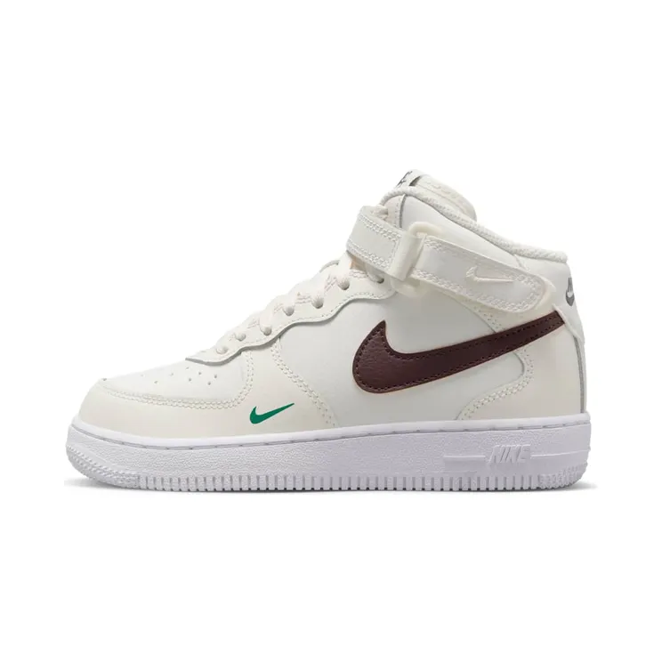 Nike Air Force 1 Mid SE 40th Anniversary “Sail / Malachite / White / Brown Basalt” (FJ2895-100)