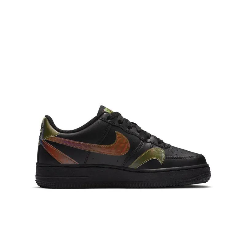 Nike Air Force 1 Low Misplaced Swooshes Black Multi Black/Reflect Silver (CZ5890-001)